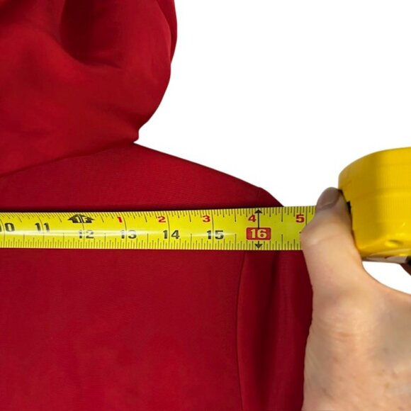 BERNARDO Insulated Hooded Raincoat RED Size S Mid-Length Water-Resistant - Picture 10 of 14